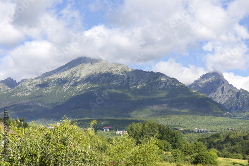 View on mountain Peaks and alpine Landscape of the High Tatras, Slovakia