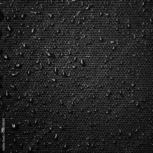 Water drops on fabric texture