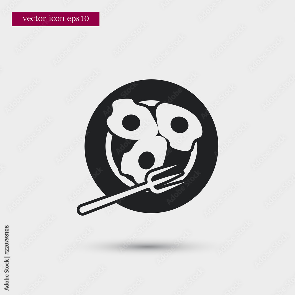 Omelet icon. Simple food element illustration. Omelet icon. Simple food element illustration.
