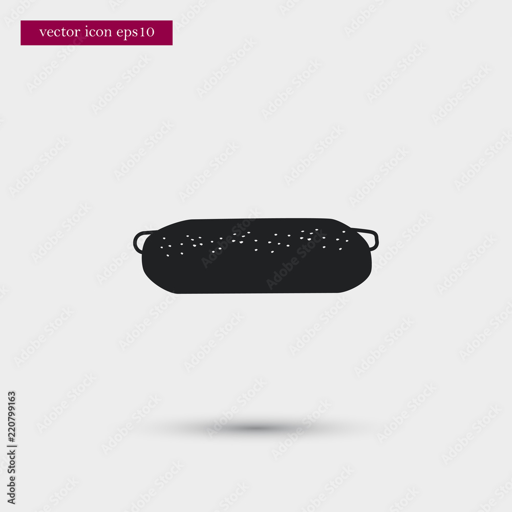 Fototapeta premium Pie icon. Simple food element illustration.