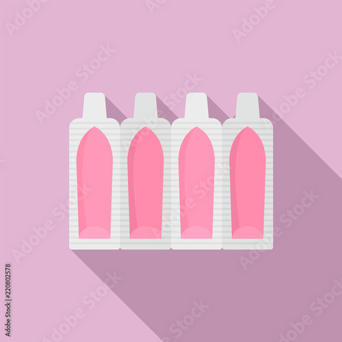 Suppositories icon. Flat illustration of suppositories vector icon for web design photo