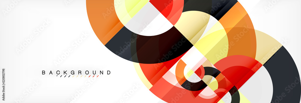 Vector circular geometric abstract background Vector circular geometric abstract background