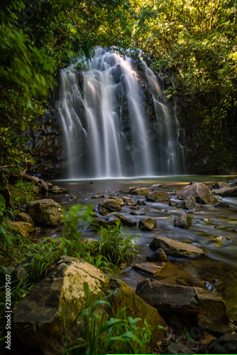 Portrait shot of Ellinjaa Falls in the summer in Queensland, Australia photo