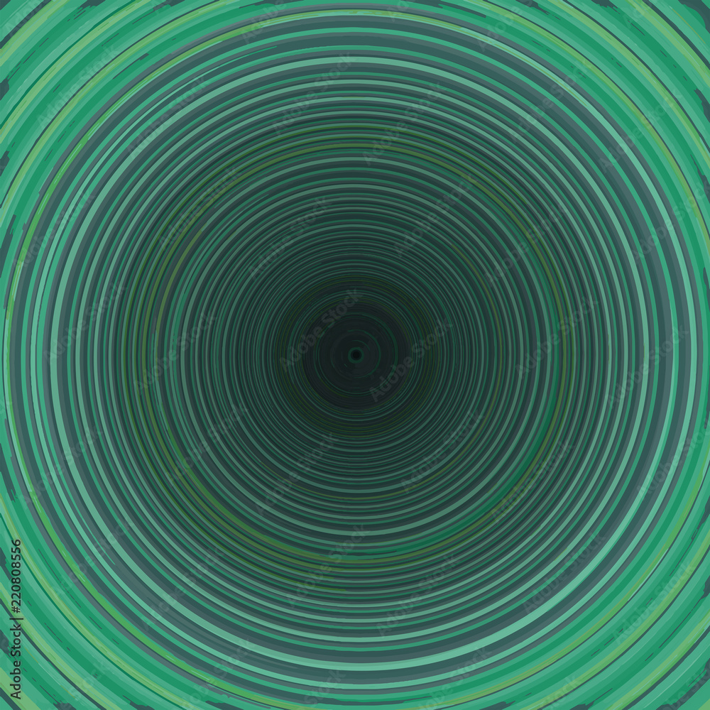 Spirale en vert Spirale en vert