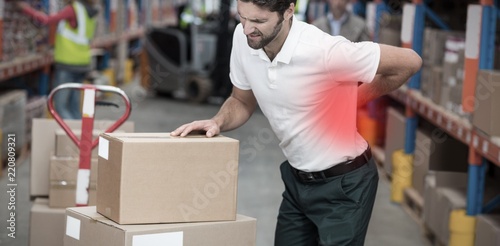 Composite image of highlighted pain