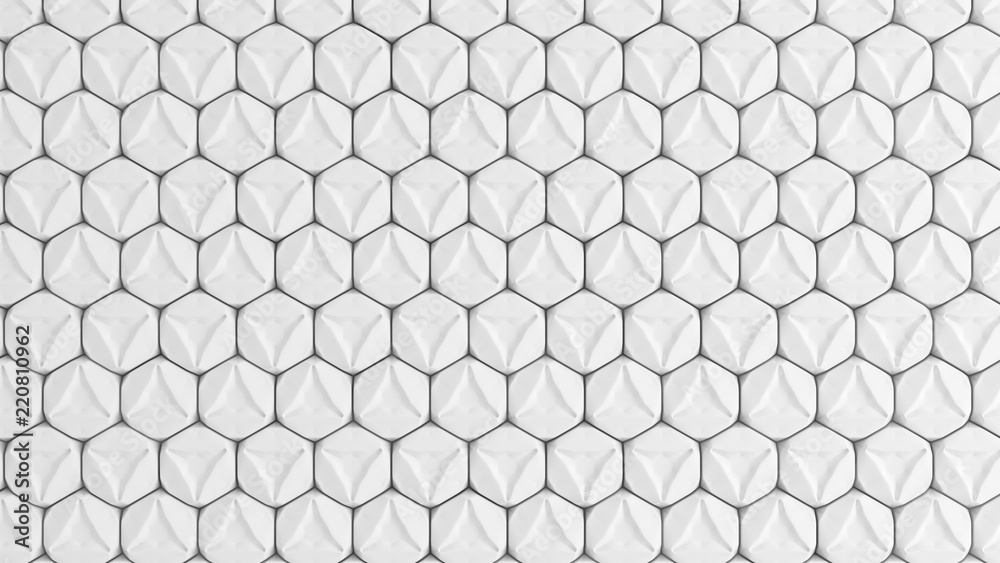 White hexagon background. 3d illustration, 3d rendering. White hexagon background. 3d illustration, 3d rendering.