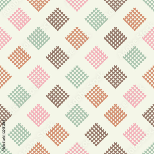 Seamless knitted pattern. A warm sweater. Print. Cloth design, wallpaper. Textile rapport.