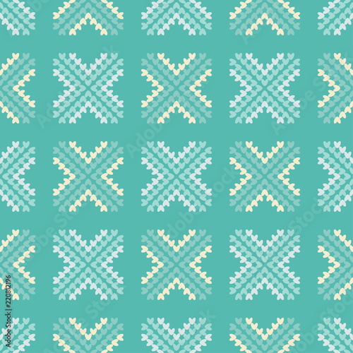 Seamless knitted pattern. A warm sweater. Print. Cloth design, wallpaper. Textile rapport.