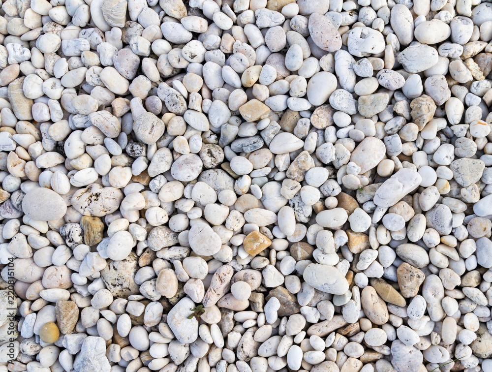 White pebbles stone texture and background White pebbles stone texture and background