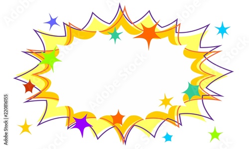 Childrens Party Starburst Flash Background