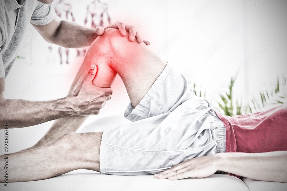 Fototapeta premium Composite image of highlighted pain