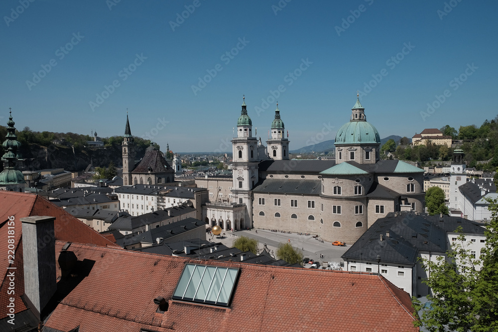 Salzburg city, Austria., View from upper point