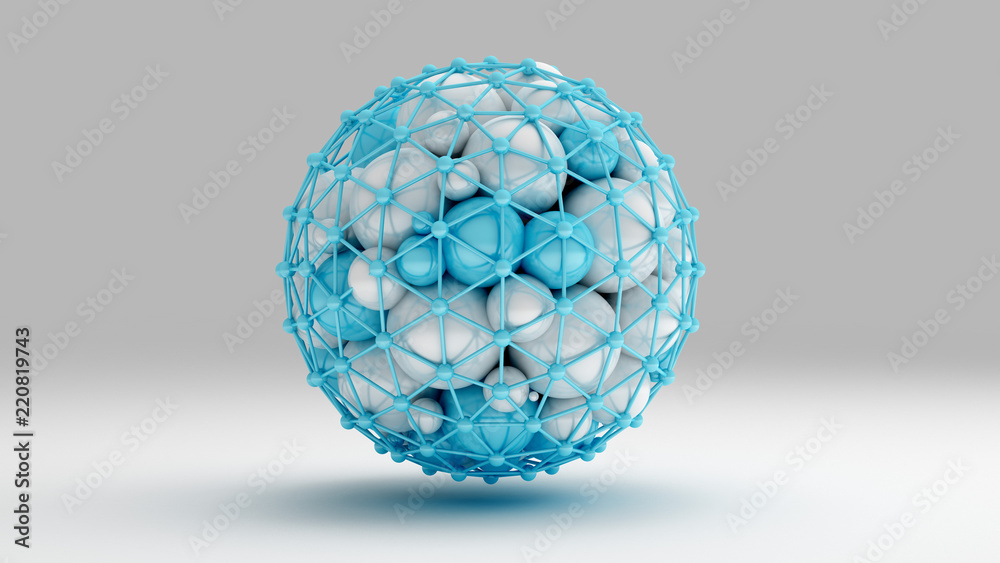 Background with balls. 3d illustration, 3d rendering. Background with balls. 3d illustration, 3d rendering.