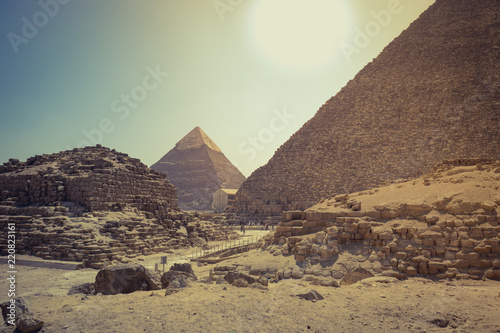 Giza pyramid complex Pharaoh Khafra.