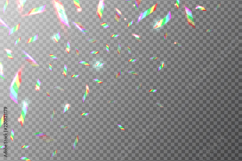 Holographic backdrop. Flying rainbow foil. Shining glittering vector texture with metallic reflection effect. Vibrant glitch gradient, hologram glitter, holographic sparkle illustration
