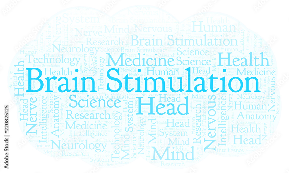 Fototapeta premium Brain Stimulation word cloud.