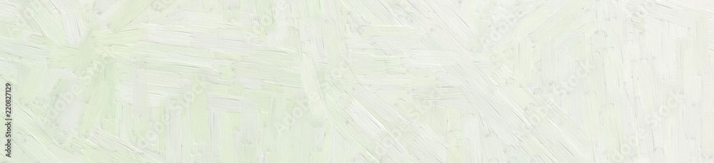 Light grey Oil paint with large brush strokes in banner shape ...