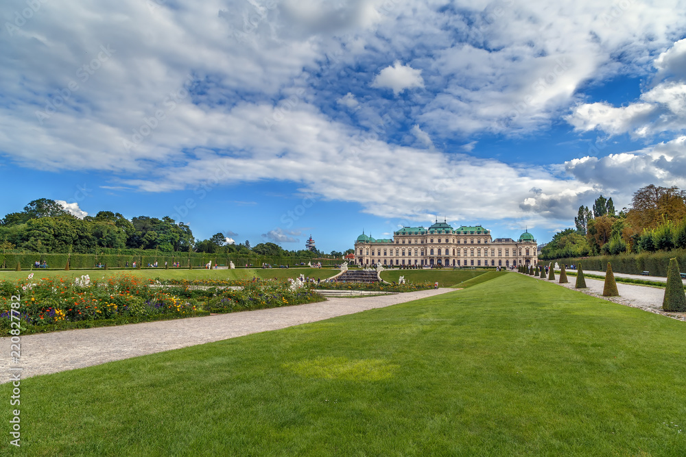 Fototapeta premium Belvedere garden, Vienna