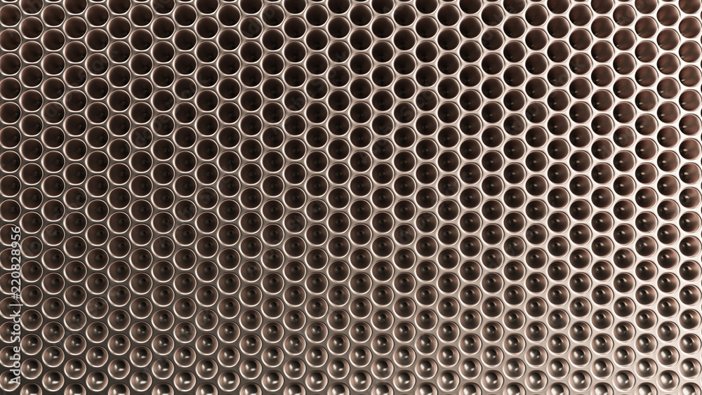 Gold metal background texture. 3d illustration, 3d rendering.