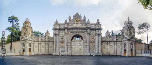 Dolmabahce Palace at Istanbul Turkey - architecture background