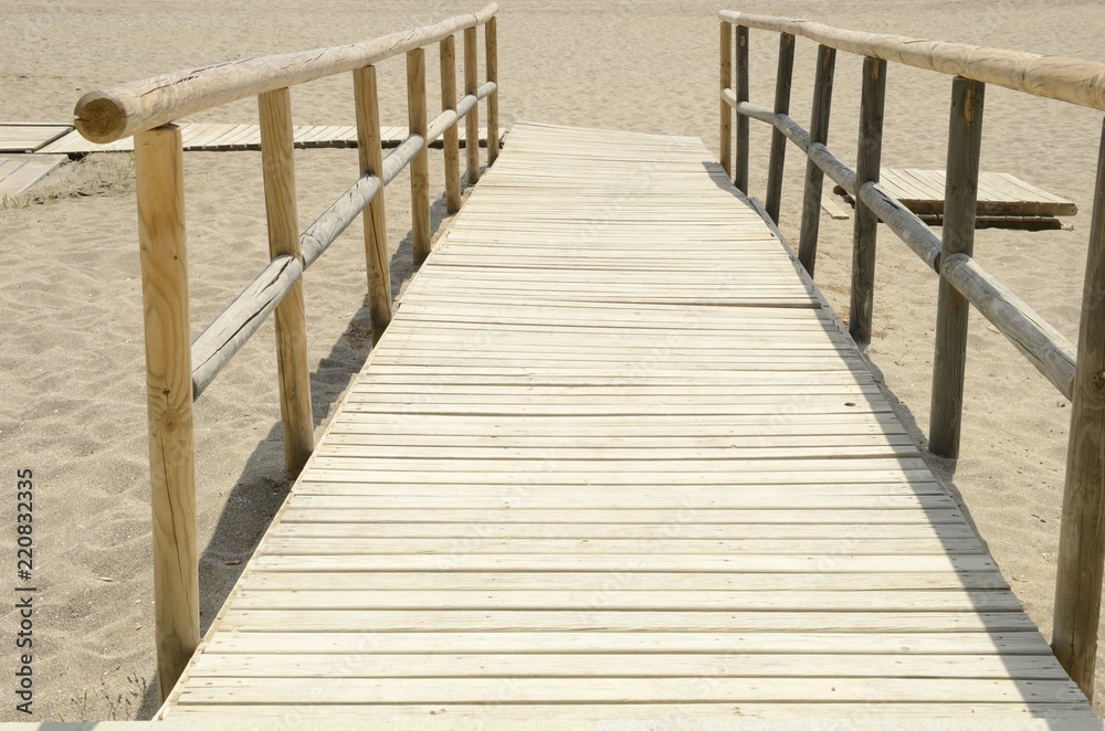 Fototapeta premium Pathway to the beach, Marbella, Spain