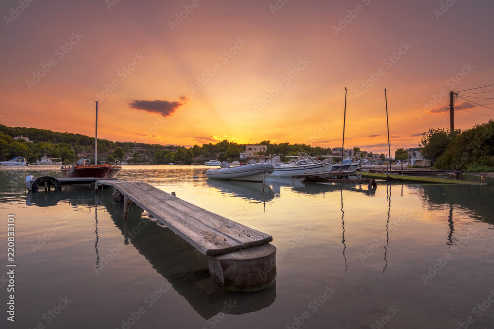 Fototapeta premium View of the picturesque coastal town of Porto Heli, Peloponnese, Greece.