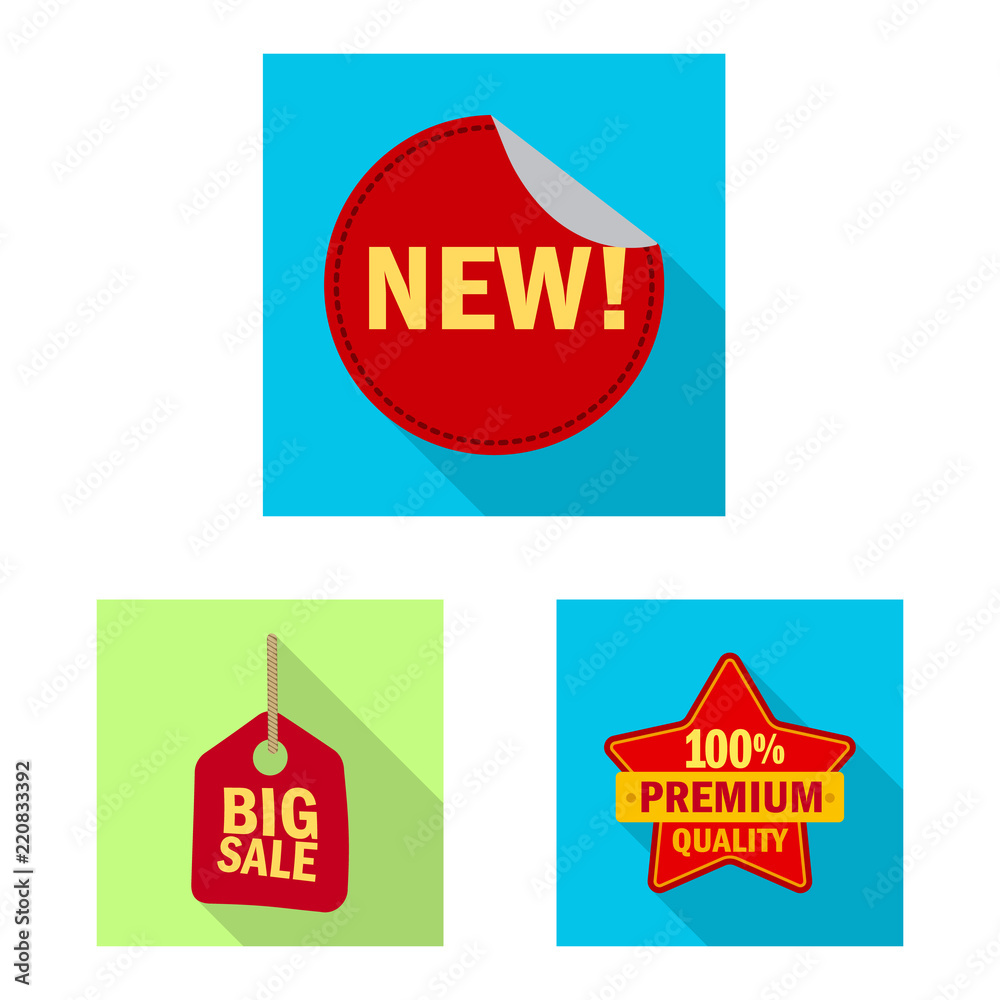 Vector illustration of emblem and badge symbol. Set of emblem and sticker stock symbol for web. Vector illustration of emblem and badge symbol. Set of emblem and sticker stock symbol for web.