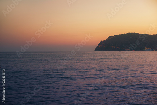 Evening at Alanya coast, Tu...