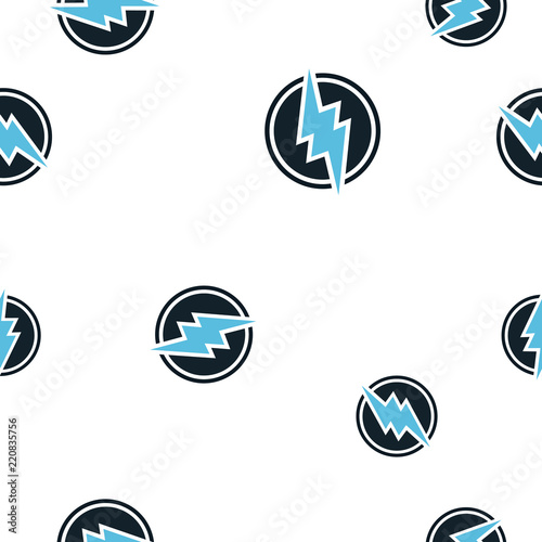 Electroneum Cryptocurrency Coin Sign Seamless Pattern