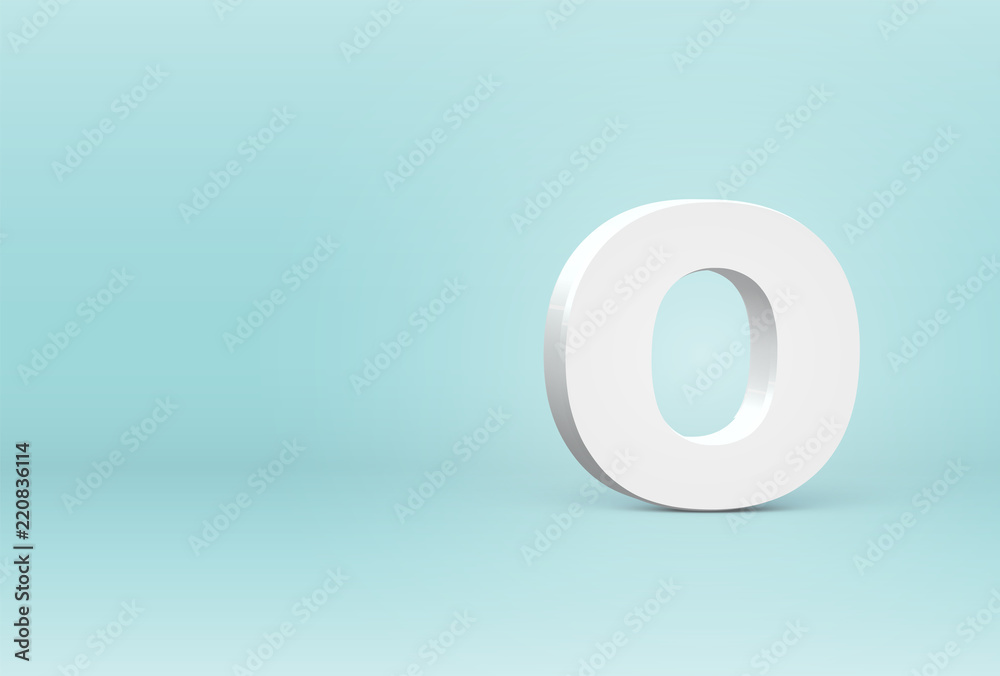High detailed 3D font letter, vector illustration High detailed 3D font letter, vector illustration