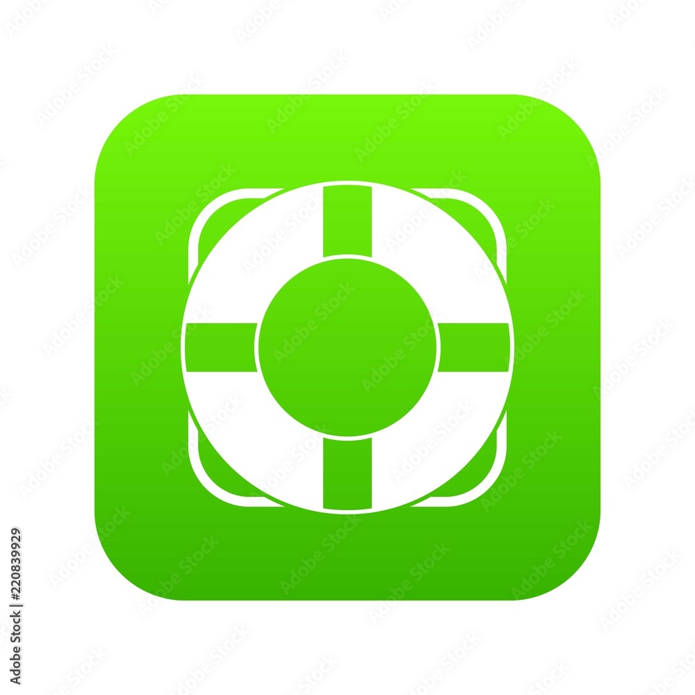 Lifeline icon digital green for any design isolated on white vector illustration Lifeline icon digital green for any design isolated on white vector illustration
