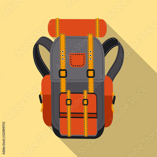 Isolated object of alpinism and peak icon. Set of alpinism and camp stock vector illustration.