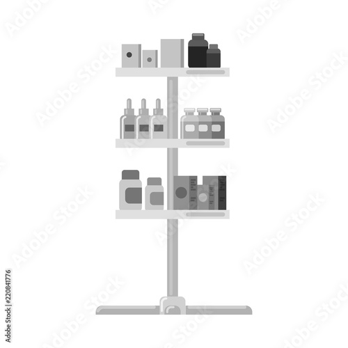 Vector design of pharmacy and hospital symbol. Set of pharmacy and business stock symbol for web.