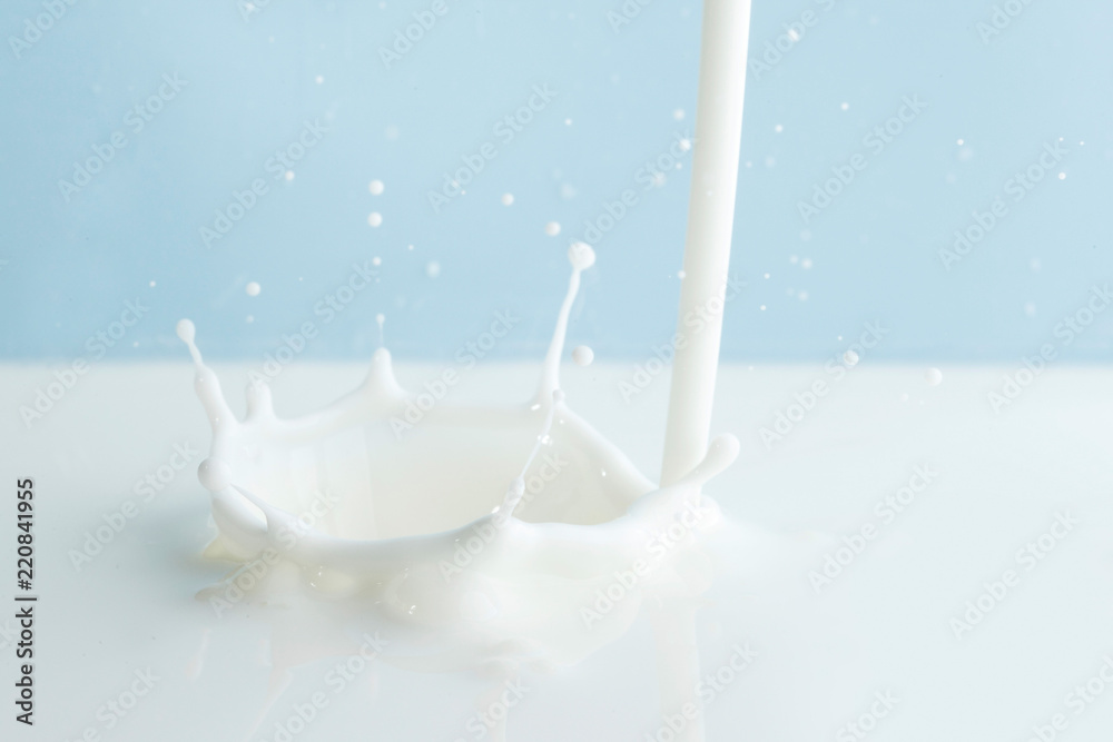 Pouring milk splash Pouring milk splash
