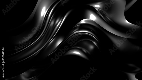 Stylish black background. 3d illustration, 3d rendering.