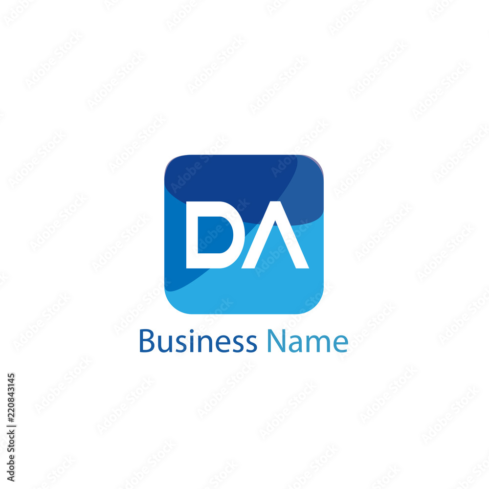 Initial Letter DA Logo Template Design Initial Letter DA Logo Template Design