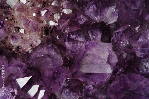 mineral purple Amethyst crystal quartz texture background