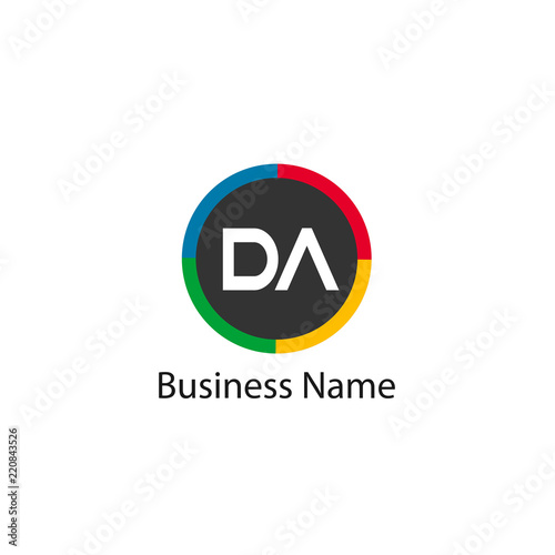 Wallpaper Mural Initial Letter DA Logo Template Design Torontodigital.ca