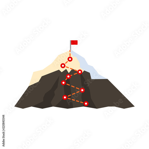 Isolated object of alpinism and peak logo. Collection of alpinism and camp vector icon for stock.