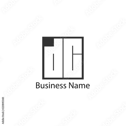 Initial Letter DC Logo Template Design