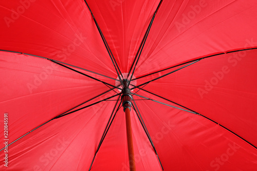 Color umbrella as background, closeup view