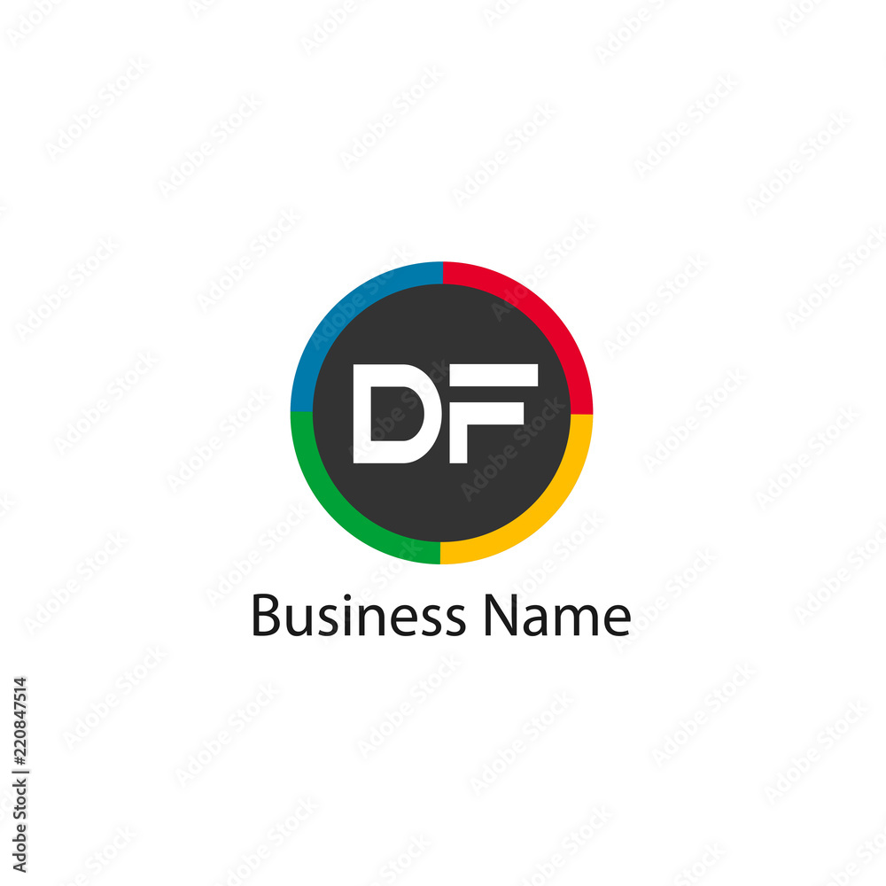 Initial Letter DF Logo Template Design Initial Letter DF Logo Template Design