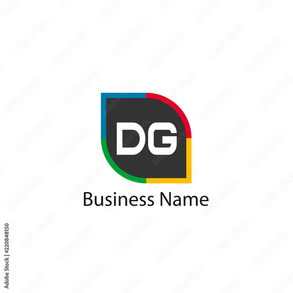 Fototapeta premium Initial Letter DG Logo Template Design
