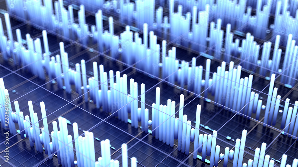 Futuristic technology background. 3d illustration, 3d rendering.