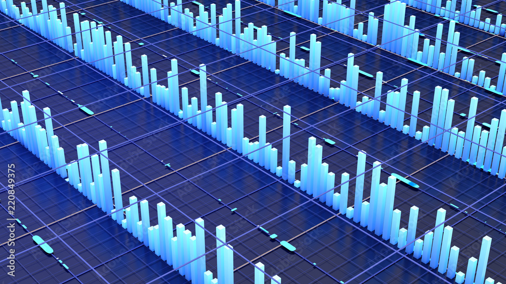 Futuristic technology background. 3d illustration, 3d rendering.