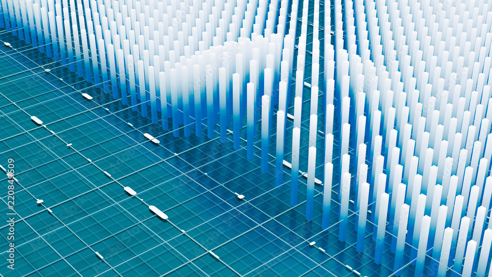 Obraz premium Futuristic technology background. 3d illustration, 3d rendering.