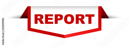 red and white banner report