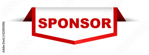 red and white banner sponsor