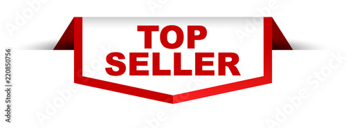 red and white banner top seller