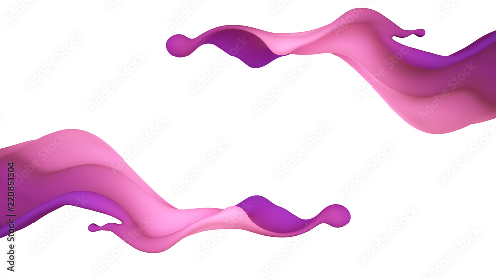 A beautiful multicolor splash of liquid. 3d illustration, 3d rendering. A beautiful multicolor splash of liquid. 3d illustration, 3d rendering.